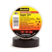 Vinyl Electrical Tape Super 33+, Black, 19 mm x 20 m