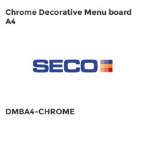 Chrome Decorative Menu board A4