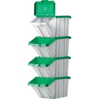 Multi-functional Containers Green Lids 50L, Pack of 4