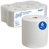 Rolled Paper Hand Towels - 6 Rolls