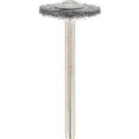 19mm mm Carbon Steel Brush with 3.2mm Shank Ref No.428, Pack of 2
