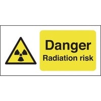 420 x 297mm Danger Radiation Risk - Rigid