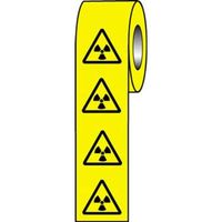 Roll of 250 - 50 x 50mm Radiation Symbols