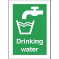 210 x 148mm Drinking Water - Self Adhesive