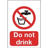 297 x 210mm Do Not Drink - Self Adhesive