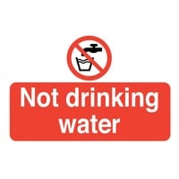 58 x 90mm Not Drinking Water