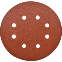 115MM Aluminium Oxide Hook-N-Loop Backed Sanding Discs 8 Hole P60
