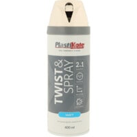 22101 Twist & Spray Satin White Aerosol Paint - 400ML