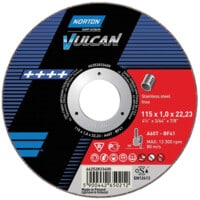 Vulcan Inox Slitting Disc 115 X 1.0 X 22MM (Type 41 Flat) A60 T-BF