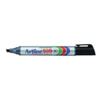 A109 Perm Chisel Tip Marker Black (Pack-12)