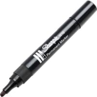 S0192654 W10 Permanent Marker Chis/Tip Black (Pack-12)