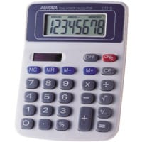 DT210 8-Digit Desk Calculator White/Blue