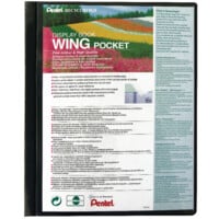 DCF442AI Recycology Wing Presentation Book A4 20-Pocket Black