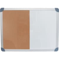 Combination Drywipe/Cork Board 900X600MM Alu Frame
