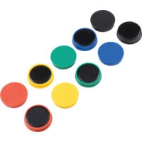 35MM Whiteboard Magnets Assorted Colours (Pack-10)
