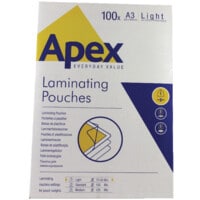6001901 Apex Laminating Pouch A3 Clear (Pack-100)