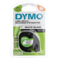 Letratag Tape 12MM Black on White Paper 91200