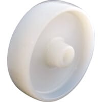 80mm Nylon Plain Bore Wheel X 40 Hub