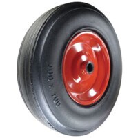 Rubber Tyre Pressed Steel Centre 330mm-1"B Wheel Roller Bearing