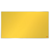 Impression Pro Widescreen Felt Notice Board 710X400MM Yellow