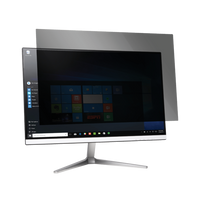 Monitor Privacy Screen Filter 2-Way Removable 19" Wide 16 10 Black