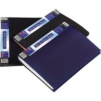 See and Store Book with Full-length Spine Ticket 60 Pockets A4 Black