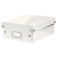 WOW Click & Store Small Organiser Box, White