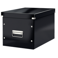 WOW Click & Store Cube Large Storage Box, Black