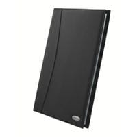 Soft Touch Display Book A4 Black Smooth Leather (24 Pockets)