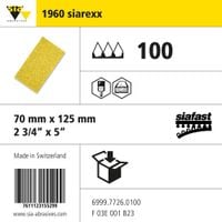 1960 Siarexx Siafast Paper Strip - W70MM X L125MM - Grit 100 - Pack of 100