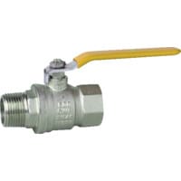 BV4MFBG 1/4 BSPP Brass Ball Valve M/F Gas Approved