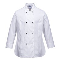Chef's Women's MeshAir Rachel Jacket Long Sleeve, White, XS, Regular