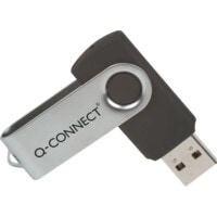 16GB USB 2.0 Swivel Flash Drive Silver/Black