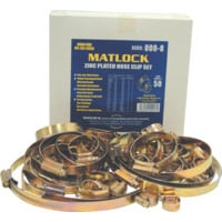 Assorted Zinc Plated Hose Clips (Pk-100)