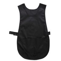 Tabard Apron with Pocket, Black, L/XL, Regular