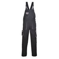 Portwest Texo Contrast Bib and Brace, Black, XL, Regular