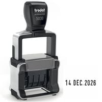 Brushed Stainless Steel Professional 5030 Date Stamp with 4mm date