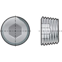 R1/8 Socket Pipe Plug DIN906 (bspt) Thread