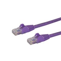 10m Cat5e Ethernet Purple Patch Cable with Snagless RJ45 Connectors