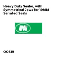 Heavy Duty Sealer, with Symmetrical Jaws for 19mm Serrated Seals