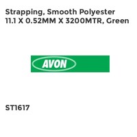 Strapping, Smooth Polyester 11.1 x 0.52mm x 3200MTR, Green