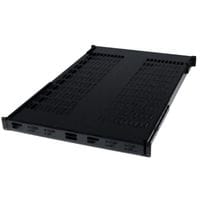 2U Adjustable Mounting Depth Vented Sliding Rack Mount Shelf 50lbs/22.7kg