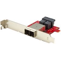 Mini-SAS Adapter - Dual SFF-8643 to SFF-8644 - with Full and Low-Profile Brackets - 12Gbps