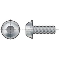 M6X20 Socket Button Head Screw Flanged BZP (GR-10.9)