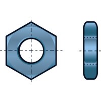 M22 Hex Thin Nut BZP (4)