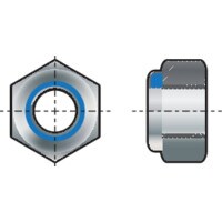 M18 Locknut N/M Insert High BZP (8)