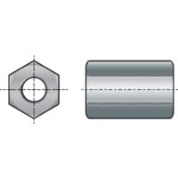 M6X18MM Studding Connector BZP