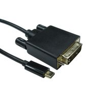 Cables 2M USB Type-C M DVI M Black Cab 4K30HZ