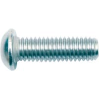 M6 X 45 MS Pozi Pan Machine Screw BZP