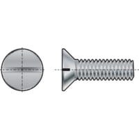 M5X16 Slotted Countersunk Screw Brass CU2/CU3